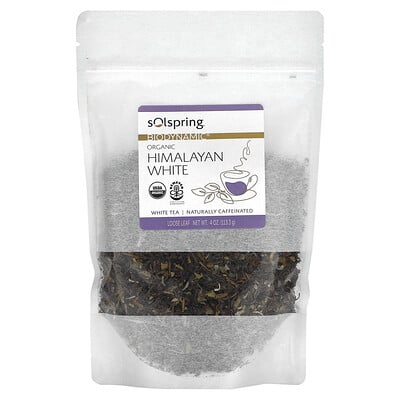Solspring, Biodynamic, Organic Himalayan White Tea, Loose Leaf
