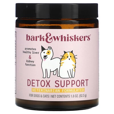 Bark & Whiskers, Detox Support, For Dogs & Cats