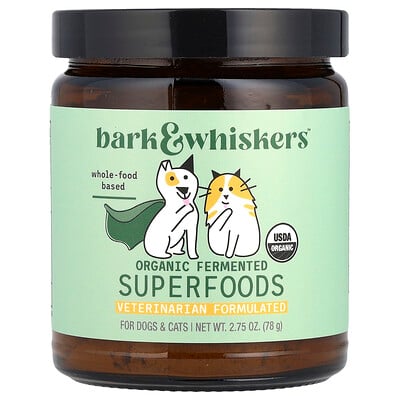 Bark & Whiskers™, Organic Fermented Superfoods, For Dogs & Cats