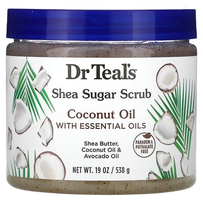 Shea Sugar Scrub, Coconut Oil With Essential Oils