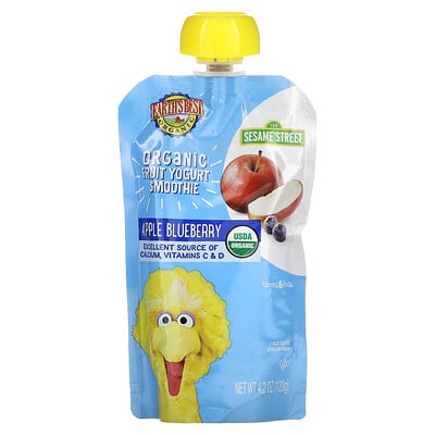 Organic Fruit Yogurt Smoothie, 2 Years And Up, Apple Blueberry
