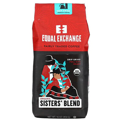 Organic Sisters' Blend, Drip Grind, Full City Roast