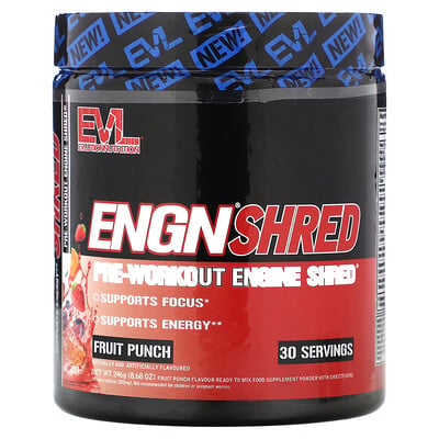 Engn Shred, Pre-workout Engine Shred, Fruit Punch