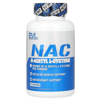 Nac, 600 Mg, 60 Veggie Capsules