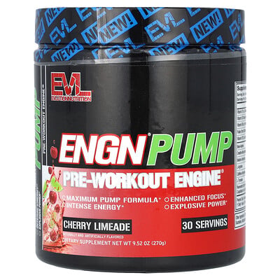 Engn Pump, Pre-workout Engine, Cherry Limeade