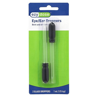 Eye/ear Glass Droppers, 2 Count