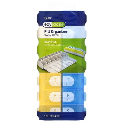 Weekly Easy Fill Am/pm Pill Organizer, 1 Count