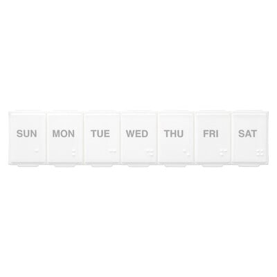 Weekly Rounded Base Pill Organizer, Large, 1 Count