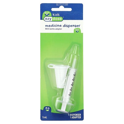 Medicine Dispenser With Bottle Adapter, 2 Piece
