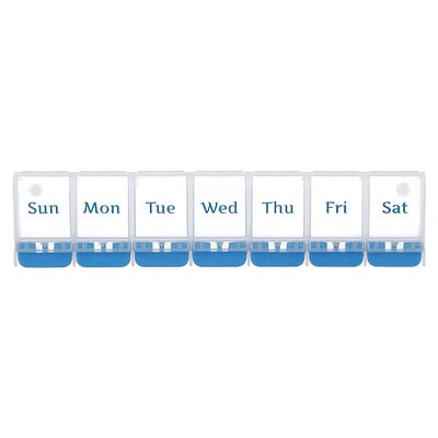 Weekly Push Button Pill Planner, Xl, 1 Count