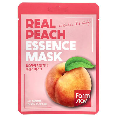 Real Peach Essence Beauty Mask, 1 Sheet