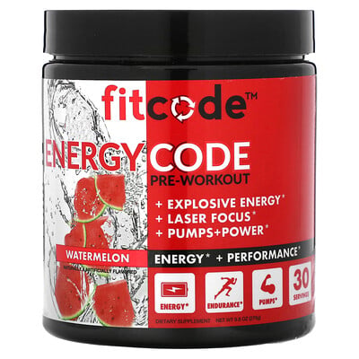 Energy Code, Pre-workout, Watermelon
