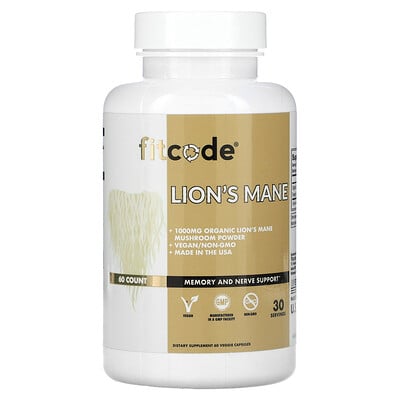 Lion's Mane, 1,000 Mg, 60 Veggie Capsules