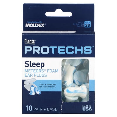 Protechs, Sleep, Meteors Foam Ear Plugs, 10 Pairs