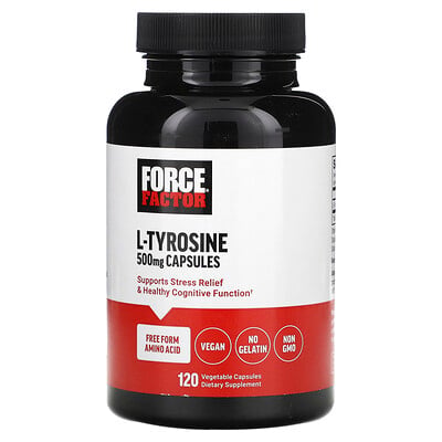 L-tyrosine, 1,000 Mg, 120 Vegetable Capsules