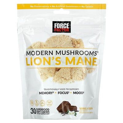 Modern Mushrooms™, Lion's Mane, Vanilla Bean, 30 Superfood Soft Chews