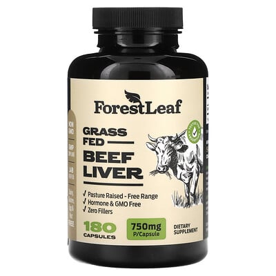 Grass Fed Beef Liver, 750 Mg