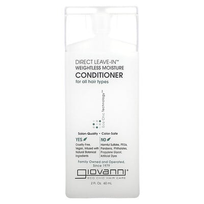 Direct Leave-in Weightless Moisture Conditioner, For All Hair Types