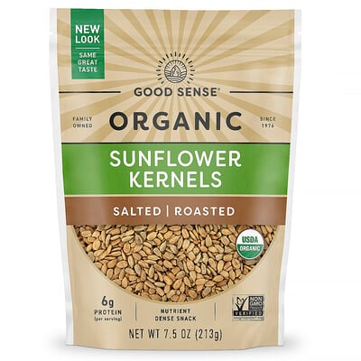 Organic Sunflower Kernels, Salted, Roasted