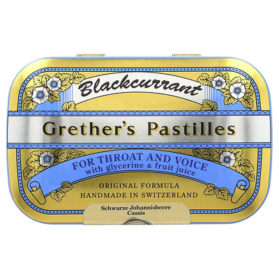 For Throat And Voice, Blackcurrant , 24 Lozenges, 2 1/