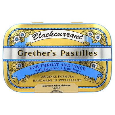 For Throat And Voice, Blackcurrant , 24 Lozenges, 2 1/