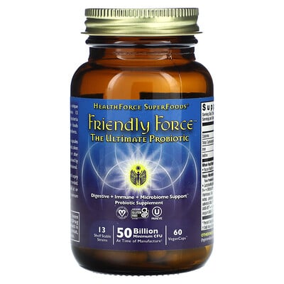 Friendly Force™, The Ultimate Probiotic, 50 Billion, 60 Vegan Caps