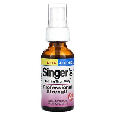 Singer's, Soothing Throat Spray, Non Alcohol