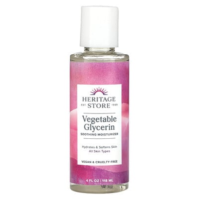 Vegetable Glycerin, Soothing Moisturizer