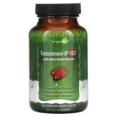 Testosterone Up Red With Nitric Oxide Booster, 32 Liquid Soft-gels