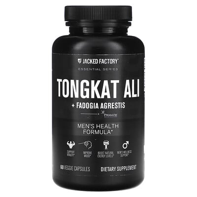 Essential Series, Tongkat Ali + Fadogia Agrestis, 60 Veggie Capsules