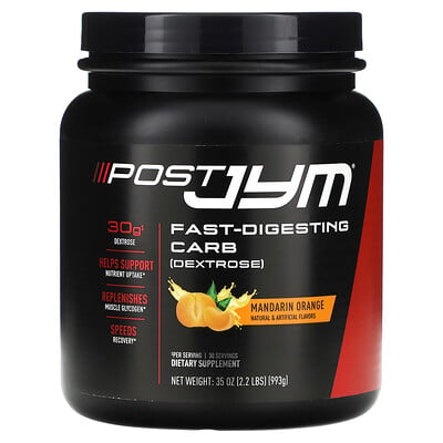 Post jym, fast-digesting carb, mandarin orange by Jym supplement ...