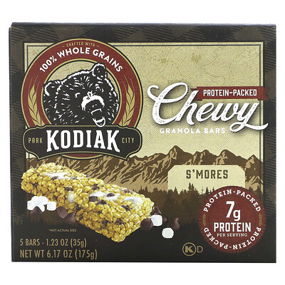 Chewy Granola Bars, S'mores, 5 Bars, 1.23 Oz (35 G)