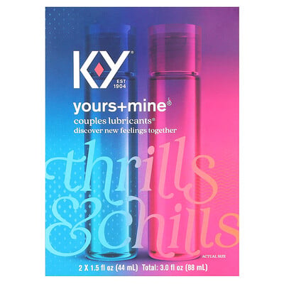 Yours+mine, Couples Lubricants , 2 Count, 1.5 Fl Oz (44 Ml)