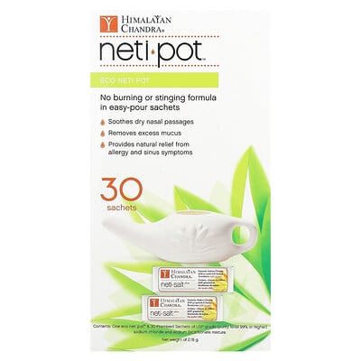 Eco Neti Pot With Neti Salt Saches
