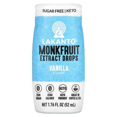 Monkfruit Extract Drops, Vanilla