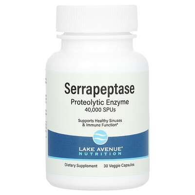 Serrapeptase, Proteolytic Enzyme, 40,000 Spus, 30 Veggie Capsules