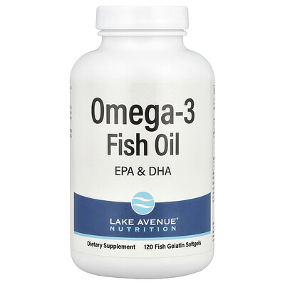 Omega-3 Fish Oil, 1,250 Mg, 120 Fish Gelatin Softgels