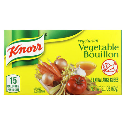 Vegetarian Vegetable Bouillon, 6 Extra Large Cubes