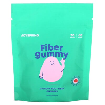 Chicory Root Fiber Gummies, Blackberry, Peach, Strawberry, 60 Gummies