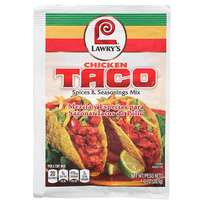 Chicken Taco, Spices & Seasonings Mix