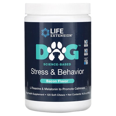 Dog, Stress & Behavior, Bacon, 120 Soft Chews