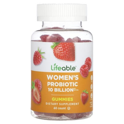 Women's Probiotic Gummies, Berry, 10 Billion, 60 Gummies