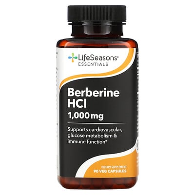 Berberine Hcl, 1,000 Mg, 90 Veg Capsules