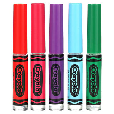 Crayola, Liquid Lip Gloss, Variety Pack, 5 Pack