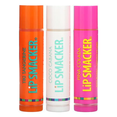 Lip Balm, Tropical, 3 Pack