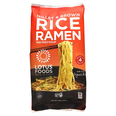 Millet & Brown Rice Ramen, Red Miso Soup