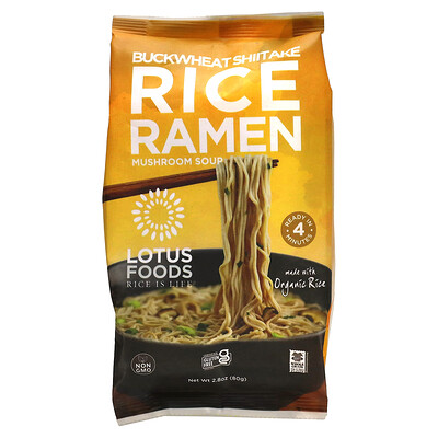 Buckwheat Shiitake Rice Ramen, Mushroom Soup