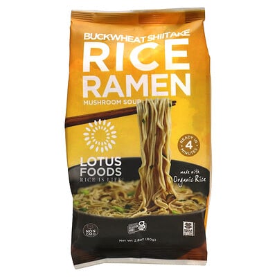 Buckwheat Shiitake Rice Ramen, Mushroom Soup