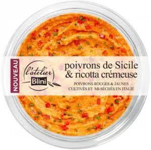 Crème De Poivrons Mi-séchés, Ricotta & Basilic