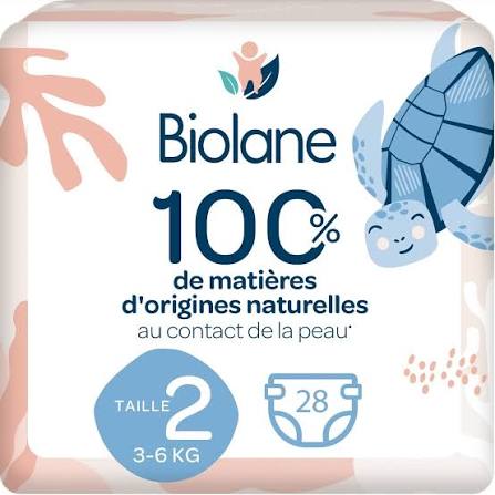 Couches Naturelles Taille 2 (3-6kg)